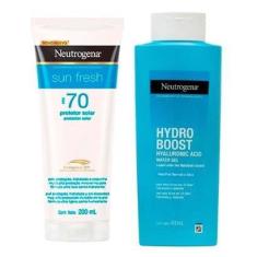 Imagem de Neutrogena Kit – Protetor Solar Sun Fresh FPS70 200ml + Hidratante Corporal Hydro Boost 400ml Kit-Unissex