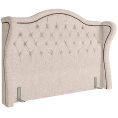Imagem de Cabeceira Cama Box Casal Queen 160cm P05 Lisboa Bege Claro
