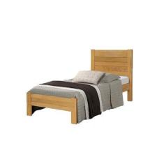 Imagem de Cama Solteiro 100% Madeira Maciça Reforçada Lara Imbuia   - Atraente