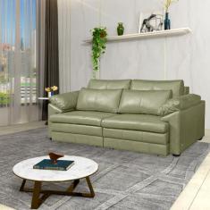 Imagem de Sofá Decorativo Piece Bipartido Retrátil Sala De Estar 250cm Couro Fen