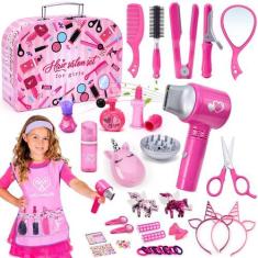Imagem de Brinquedo de salão de cabeleireiro Loffancy com secador de cabelo, ave