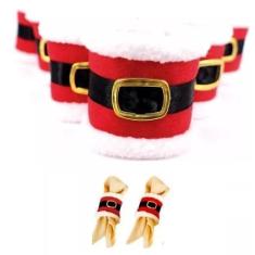 Imagem de 2 Pçs Enfeite De Natal Porta Guardanapo Titular Banquete - IMPT, Verme