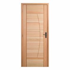 Imagem de Kit Porta Pronta Maciça 214x87cm Eucalipto Esquerda PM78 Solar Cruzeir