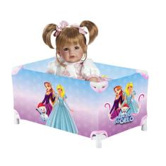 Imagem de Berço Chiqueirinho Para Boneca Princesa Do Gelo 29X22X41Cm