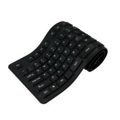 Imagem de Teclado portátil de silicone flexível USB impermeável