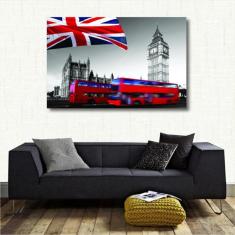 Imagem de Quadro Decorativo Vintage Londres - Tela em Tecido