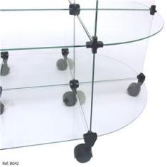 Imagem de Gôndola Modulado em Vidro - 1,00 x 1,00 x 0,40