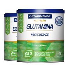 Imagem de Kit 2 Glutamina Micronizada Catarinense 250g