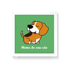 Imagem de Arte Maníacos Quadro Decorativo Beagle Comic - 30x30cm (Moldura em laca )