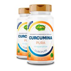 Imagem de Kit 2 Curcumina Pura Unilife 60 Cápsulas