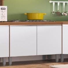 Imagem de Balcão para Cozinha 80cm 2 Portas Athena Freijó/branco