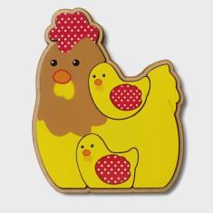 Imagem de Quebra cabeça família galinha