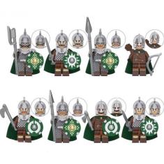 Imagem de Bonecos Blocos De Montar Exército Guerreiros Medieval Rohan