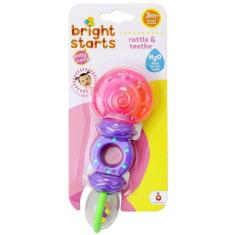 Imagem de Mordedor Chocalho Rattle & Teethe Rosa E Roxo -bright Starts