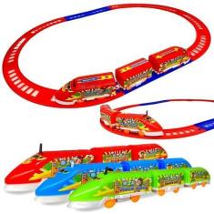 Imagem de Trenzinho De Brinquedo Locomotiva Infantil Trem Elétrico - Europio