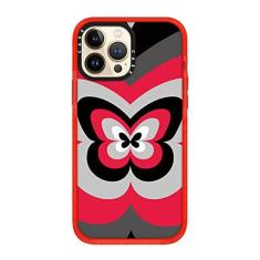 Imagem de Capa de telefone macia de borboleta de coração de amor colorido bonito para iphone 12 13 mini 11 pro max se 2020 7 8 plus 13pro xs max x xr capa, borboleta cinza preta, para iphone 13