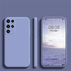 Imagem de Capas quadradas de silicone líquido para Samsung S22 S21 S20 FE Plus Note 10 20 Ultra A32 A42 A52S A72 A53 A13 5G Capa macia à prova de choque, cinza, para S21 FE