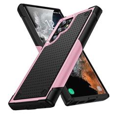 Imagem de Capa de armadura à prova de choque para Samsung Galaxy S22 Ultra S23 S22 Plus S21 FE S20 A53 A73 A33 A12 Híbrida Rugged PC Silicon Phone Cover, Black Pink, For Galaxy A73 5G