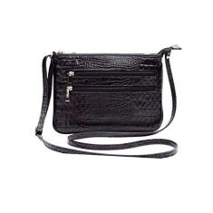 Imagem de Bolsa Feminina Transversal Pequena em Couro Legítimo Madamix (Preta)