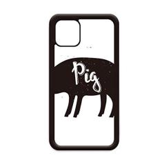 Imagem de Capa de animal de porco preto e branco para iPhone 11 Pro Max para Apple Mobile Case Shell