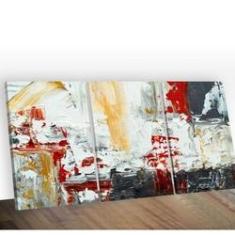Imagem de Kit 3 Quadros Decorativos Abstract Painting Midiapoparte