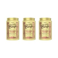 Imagem de Creme De Pentear Seda Boom Volume Black 1Kg - Kit Com 3Un