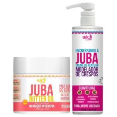Imagem de Kit Juba Widi Care Creme Pentear Encrespando E Mascara Butter Nutrição