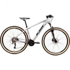 Imagem de Bicicleta Aro 29 Ksw Xlt 24v K7 Câmbios Shimano Freio Hidráulico Garfo Trava Pneu Faixa - Branco Tam.19