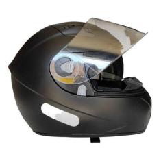 Imagem de Capacete Moto Ebf Xtroy Com Óculos Interno Fumê + Narigueira, Preto Fo