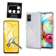 Imagem de Kit Proteção 3x1 Capa e Película 9d Compatível Samsung Galaxy M51 (Capinha Anti Impacto + Película 9D + Película Câmera)