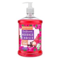 Imagem de SABONETE LIQUIDO 1L PUMP MORANGO/HIBISCUS/UN/PREMISSE