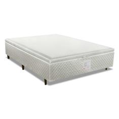 Imagem de Cama Box Baú Universal Casal Mh1439 Bordado White (138x188x35) - Herval