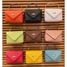 Imagem de Bolsa Feminina Pequena Ombro Tiracolo Transversal Bolsinho Interno Alç