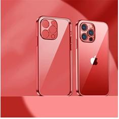 Imagem de Estojo macio transparente folheado para iPhone 13 Pro Max 12 11 XR X XS Max 8 7 Plus 13Pro 14 Capa protetora ultrafina à prova de choque, T1, para iphone 14plus