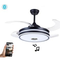 Imagem de Ventilador De Teto 4 Pás Retrátil Com Controle, Som E Bluetooth  - Ave