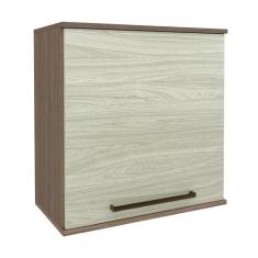 Imagem de Armário de Cozinha Evolution Plus Aéreo 60cm 1 Porta Tannat/Legno Crem