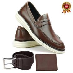 Imagem de Tênis Masculino Kit Cinto Carteira Porta Cartão Documentos Modelo Sapa