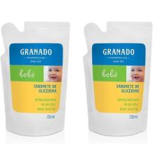 Imagem de Kit 2 Sabonete Líquido Glicerina Bebê Refil 250ml - Granado