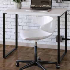 Imagem de Mesa Escrivaninha Dynamica Branco Chess/preto 11066 - Compace