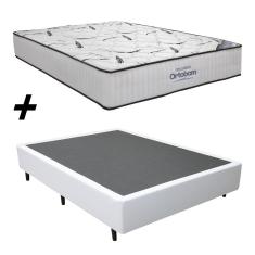 Imagem de Cama Box Casal + Colchão Ortobom Highfoam Espuma hr 45 High Resilience 68x138x188