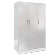 Imagem de Guarda Roupa Ditália 3 Portas 1 Gaveta Dm-578 Cor:branco Branco