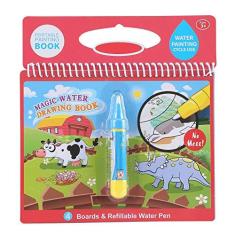 Imagem de Livro Mágico para Colorir água, Livro de Desenho de água para Crianças Com Caneta de água, Doodle de Educação Infantil, Brinquedos de Pintura Sem Bagunça, Quadro de Pintura para