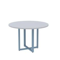 Imagem de Mesa De Reuni o Redonda 100cm Mrr1100p25tub Cinza/azul