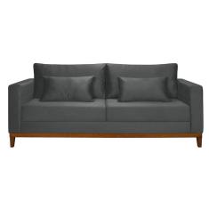 Imagem de Sofá 3 Lugares Bahamas Suede Cinza 200 cm