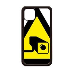 Imagem de Símbolo de aviso amarelo preto câmera triângulo para iPhone 12 Pro Max capa para Apple Mini Mobile Case