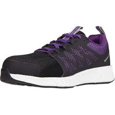 Imagem de Reebok Tênis esportivo masculino Fusion Flexweave Safety Toe para trabalho industrial e construção, Preto, 9.5 Wide