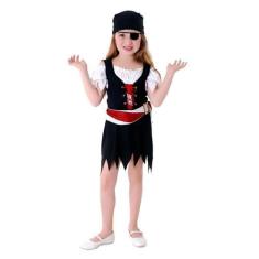 Imagem de Fantasia Pirata Infantil Vestido Com Faixa E Bandana - Sulamericana Fa
