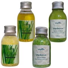 Imagem de Kit 2 Sais E 2 Espumas Banheira Capim Limão + Verbena 60ml - Bagnare C