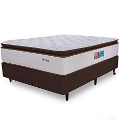 Imagem de Cama Box com Colchão Casal Premium Mola Ensacadas HiperSoft Sensation Macio 138x188cm BF Colchões
