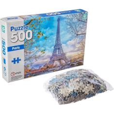 Imagem de Quebra Cabeça Paris França 500 Peças - Nig Brinquedos Educativo Interativo 7 anos+